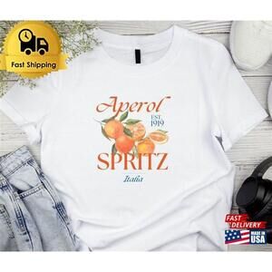 Aperol Spritz Short T-Shirt Retro Cocktail Tee Classic